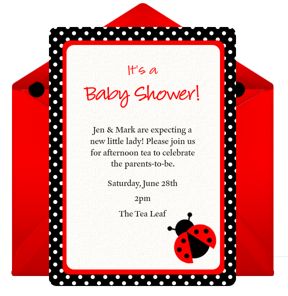 Host a Ladybug Baby Shower