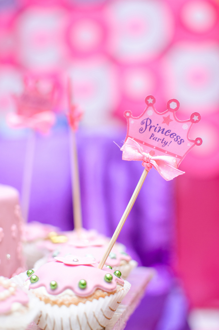 Princess Themed 1st Birthday Cake