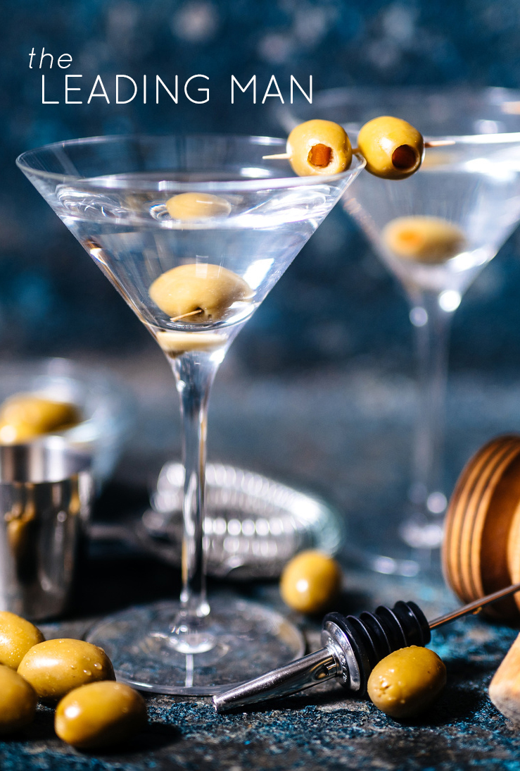 Top 5 Oscars-Inspired Cocktails: The Leading Man (Dirty Martini)